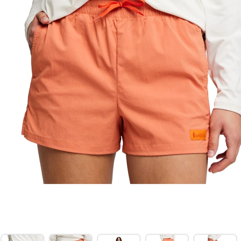 Cotopaxi Orange Athletic Shorts Lightweight Elastic Waist